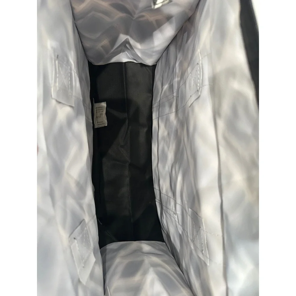Thirty-One Zip-Top Organizing Utility Tote Deco Diamond Bag 4451 AD33 Black Tan